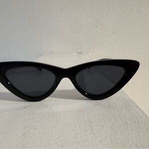 Le Specs x Adam Selman The Last Lolita 1603115 Black Cat-Eye Sunglasses
